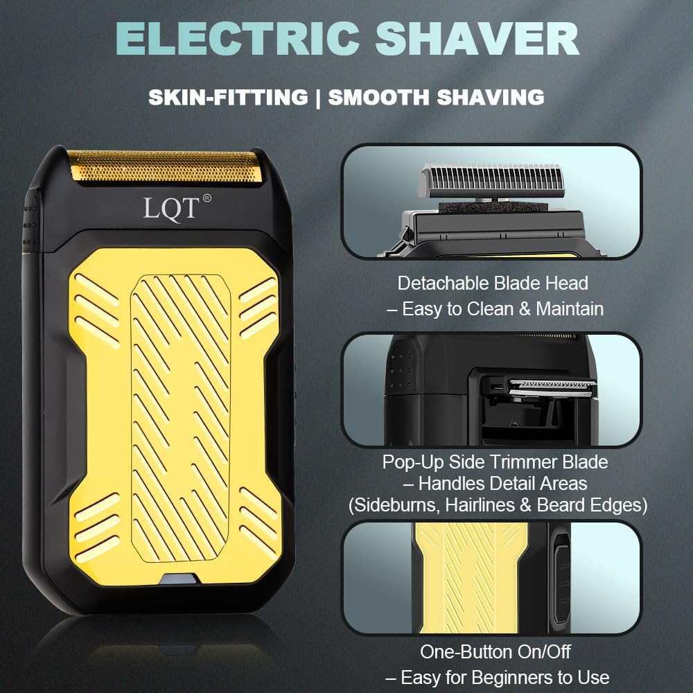 Hair Clippers and Trimmers Set for Men - Adjustable Lever, Long-Lasting Battery Cordless 3-in-1 Hair Clipper & Beard Trimmer, Professional Hair Cutting & Beard Styling Kit for Home & Barber Use