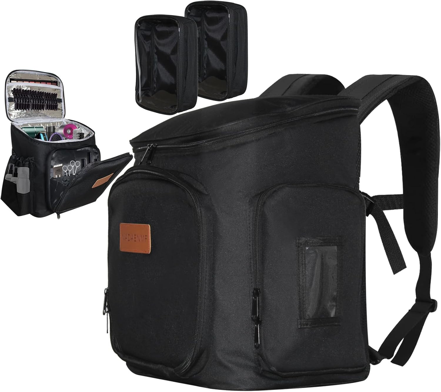 Hairstylist Travel Bag Hair Stylist Bag for Traveling, Cosmetology Hairdresser Bag Barber Case Backpack