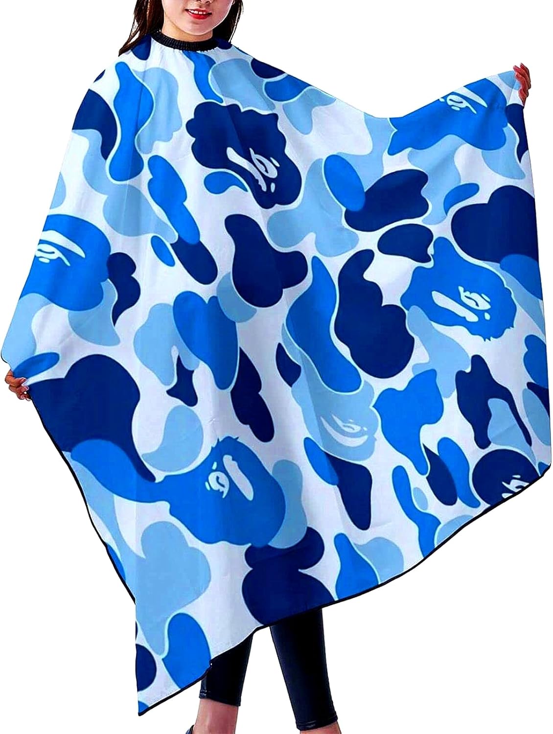 Adult Barber Cape,Camo Camouflage Professional Salon Haircut Capes,Haircut Kit Hairdressing Apron