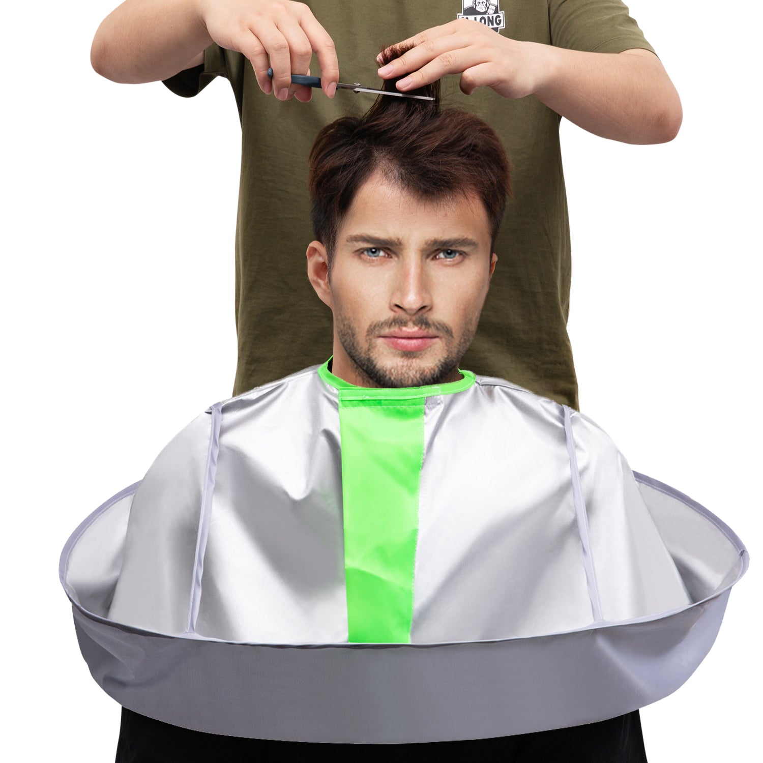 Hair Cutting Capes Umbrella for Adults, Barber Cape Cloak Cape for Home and Salon Use, Keep Hair Off Clothes and Floor